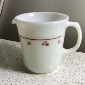 Vintage Pyrex Red Rose creamer